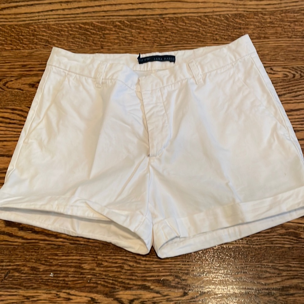 White Zara cotton shorts🤍